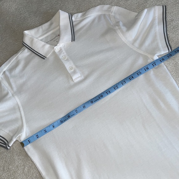 John Varvatos White polo with Grey trim details - Picture 8 of 11